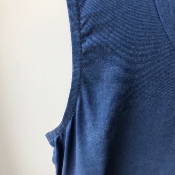 atelier b Sleeveless Blue Tencel Dress - Canadian Made 🇨🇦 - Picture 5 of 5